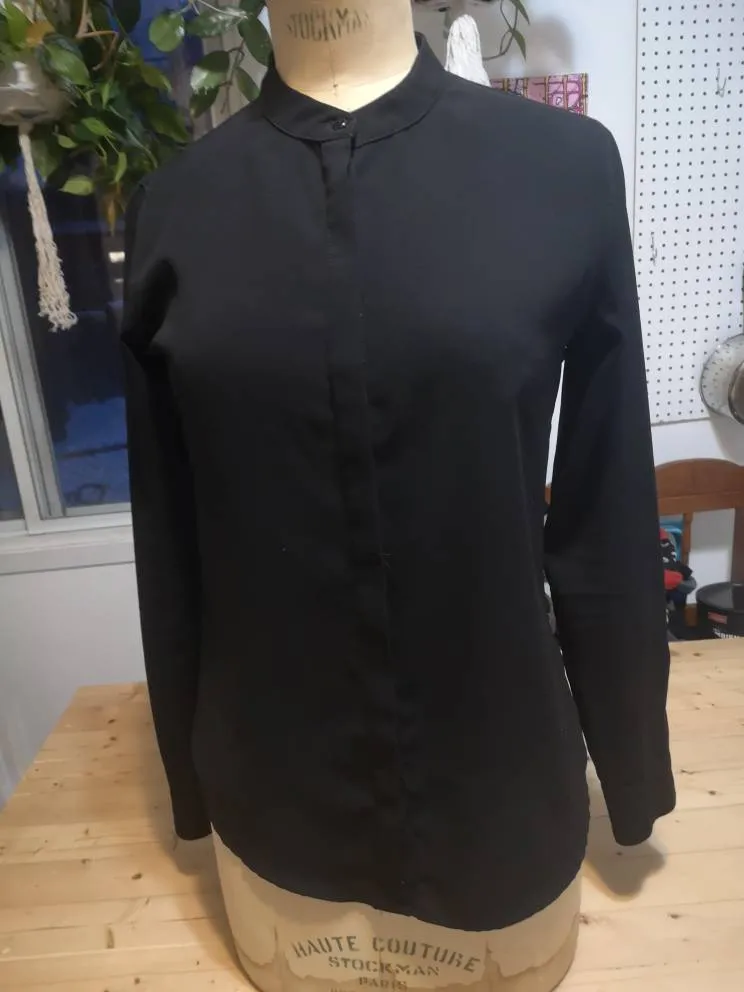 ICÔNE | Black See Through Shirt | Size XS photo 1