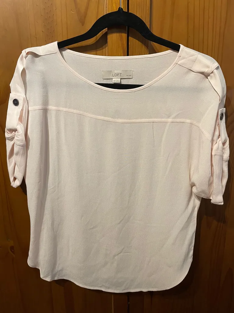 BNWT Loft Top Blush pink XXS (Fits Like A S/M) photo 1