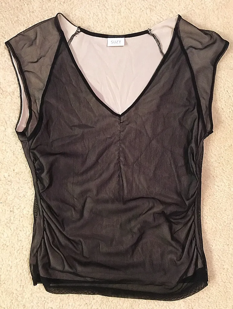 Suzy Shier Vintage Sheer Clubbing Blouse photo 1