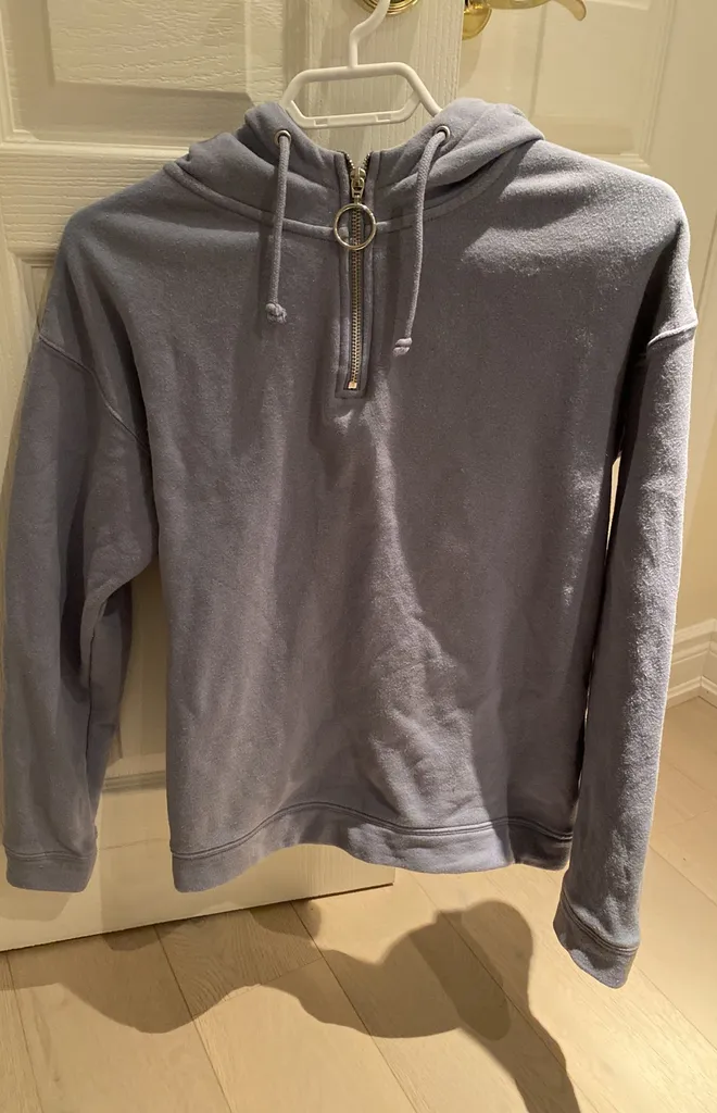 Top Shop Baby Blue/Sky Blue Hoodie photo 1