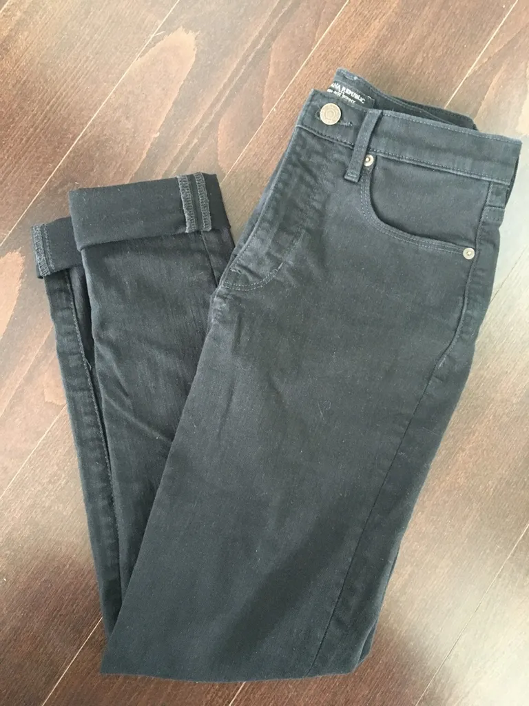 High Rise Skinny Black Jeans photo 1