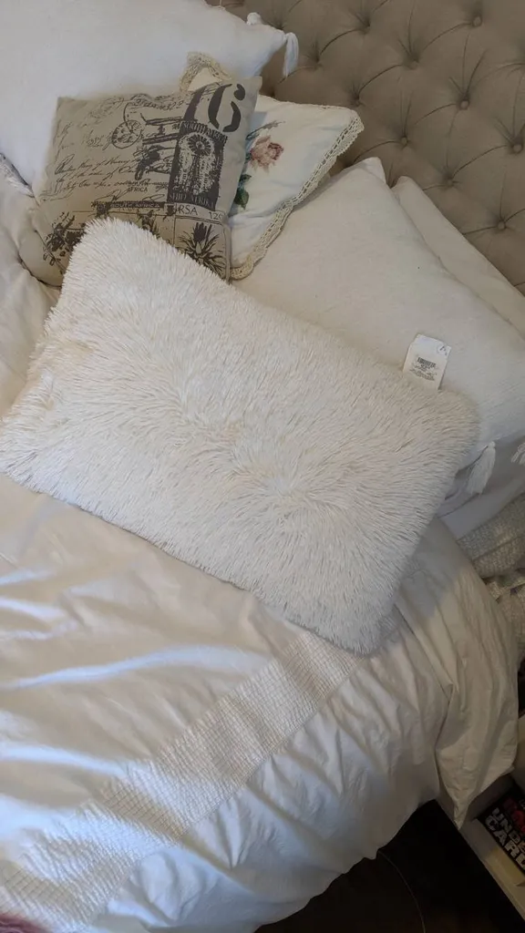 Beautiful New Fluffy Rectangular Decorative Pillow photo 1