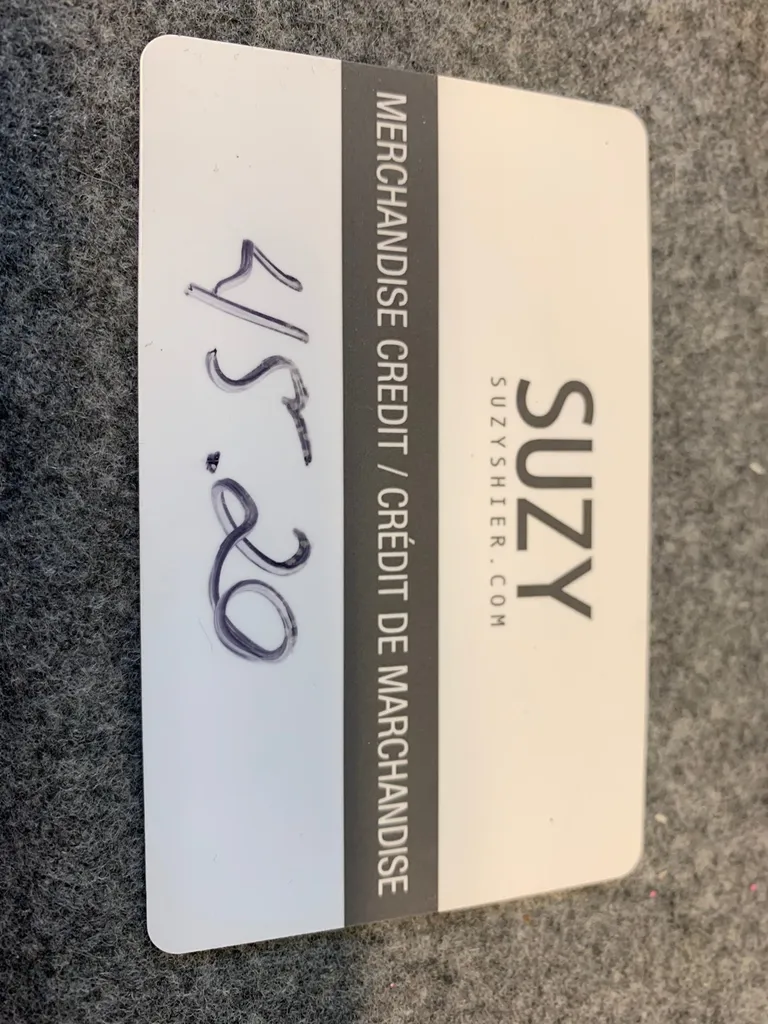 SUZY SHEIR Gift Card photo 1
