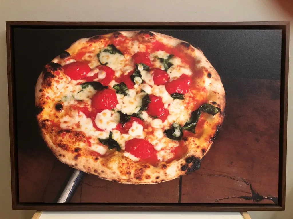 Pizza Margherita Print with Frame photo 1