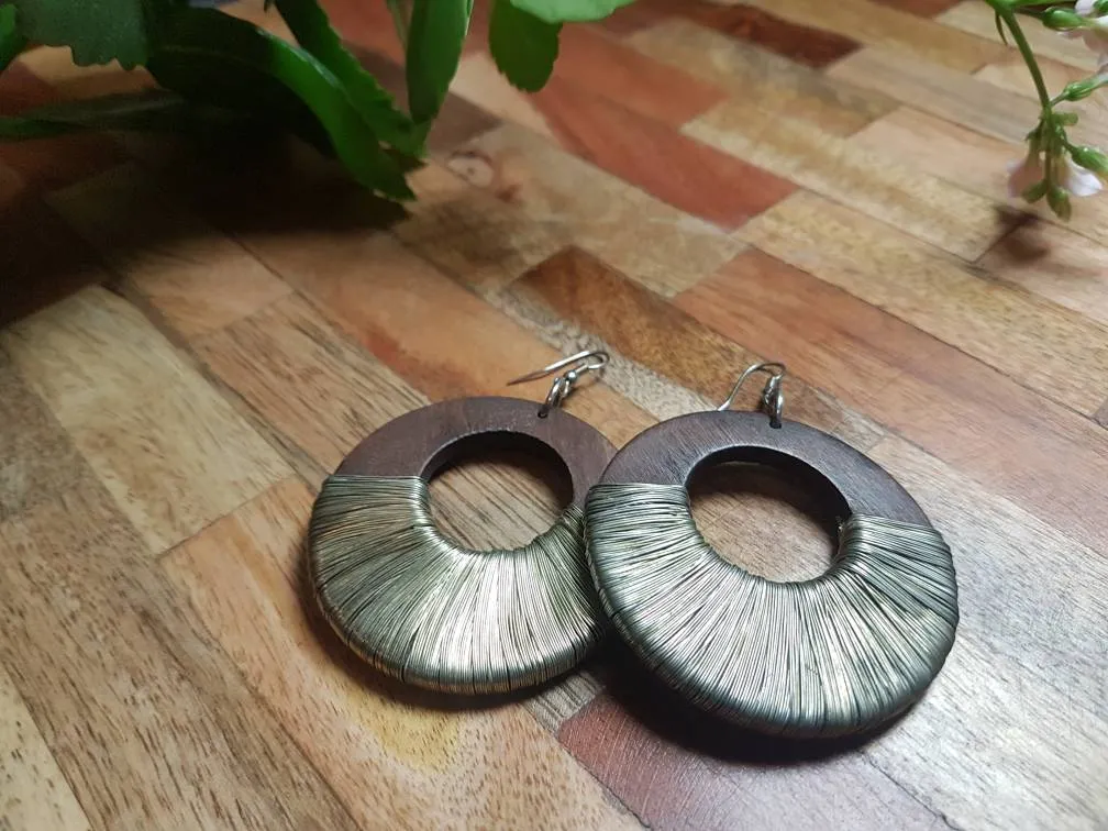Earrings- Wood And Wire photo 1