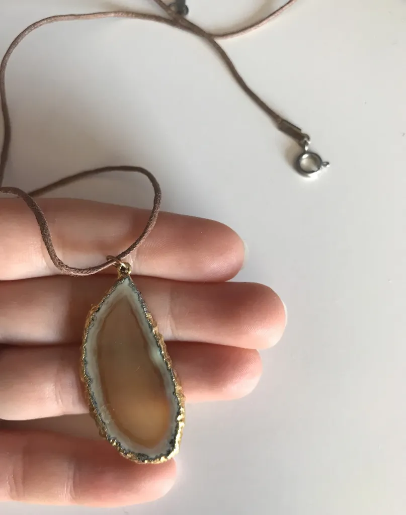 Geode Stone Pendant photo 1