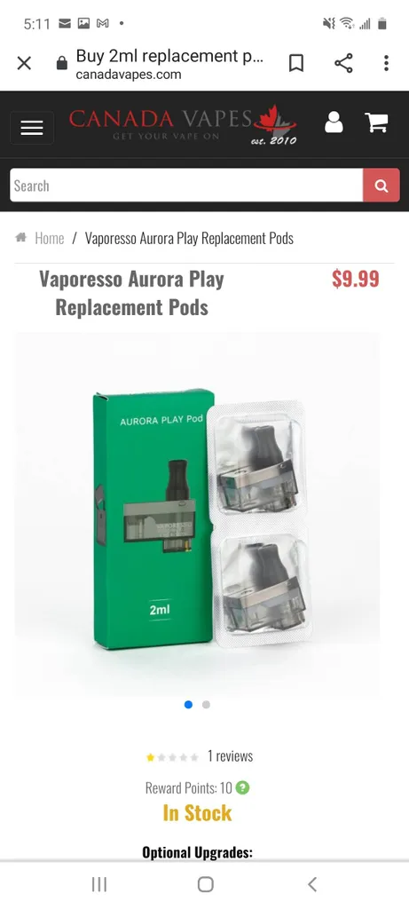 Vaporesso Aurora  Play Replacement Pods Vaping photo 1