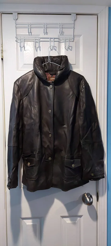 Danier Vintage Leather Jacket - Dark Brown photo 1