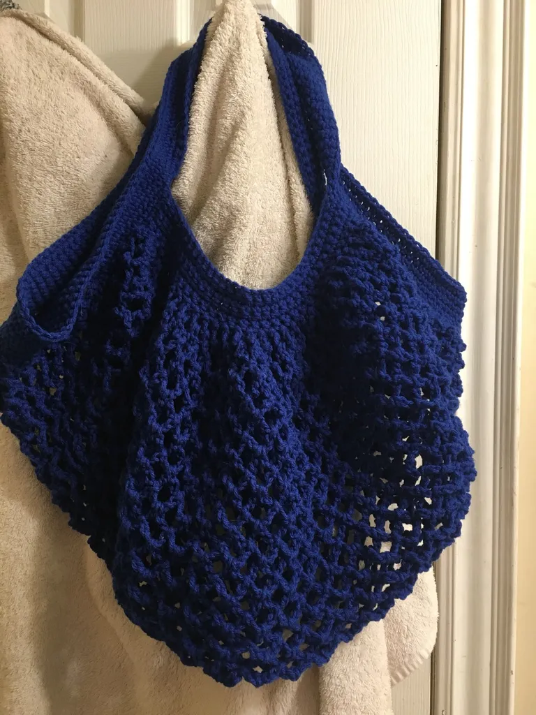 Medium Crocheted Tote Bag photo 1
