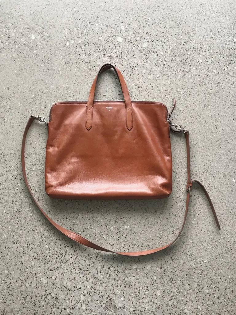 Fossil Leather Briefcase photo 1