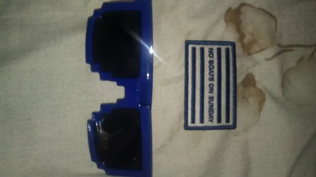 Iron On Patch And Pixel Glasses photo 1