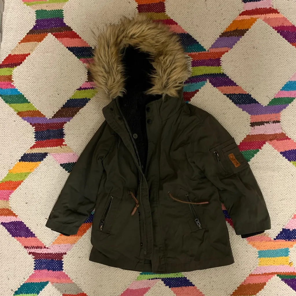 Zara Kids Winter Parka, Size 5 photo 1