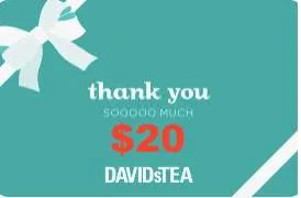 Davids Tea GC $20 photo 1