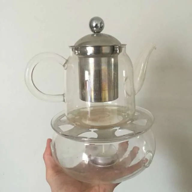 Pretty Teapot With Strainer photo 1