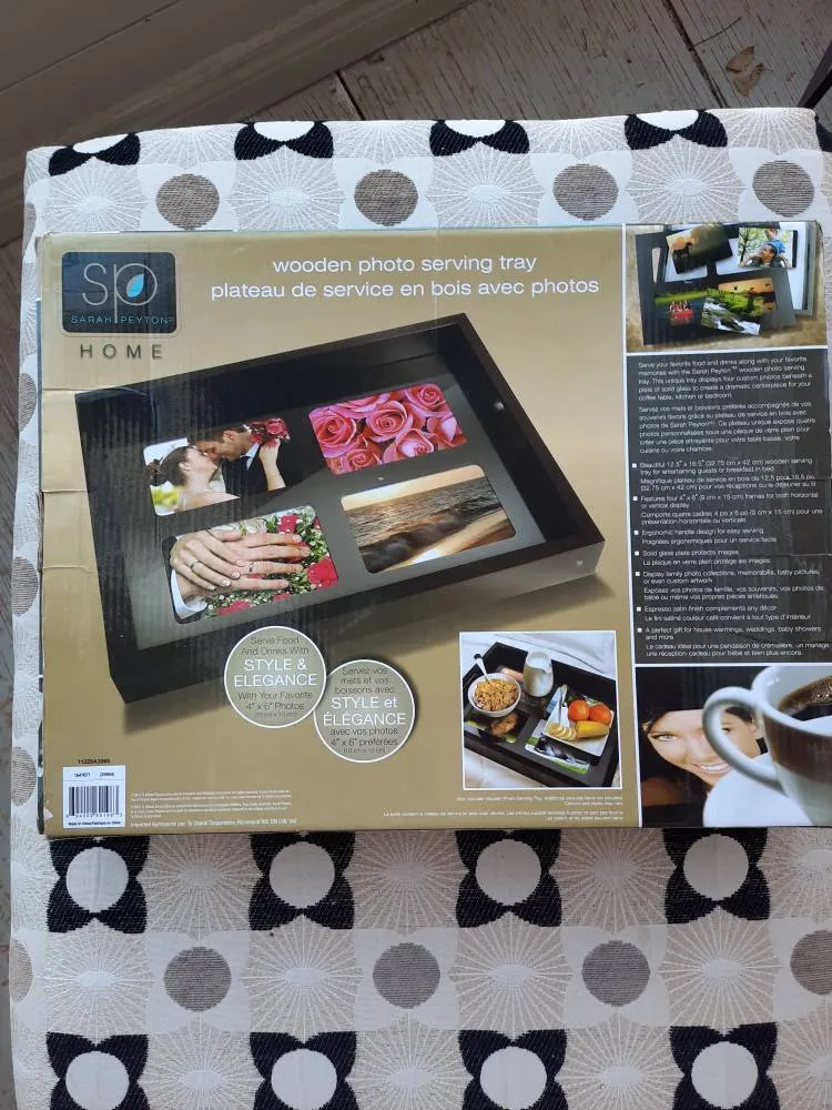 BNIB Wooden Photo Tray photo 1