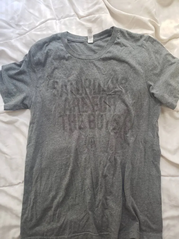 Saturday Are For The Boys Grey Shirt photo 1