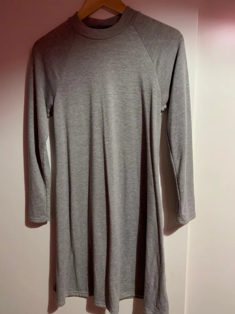 Grey Long Sleeve Dress photo 1