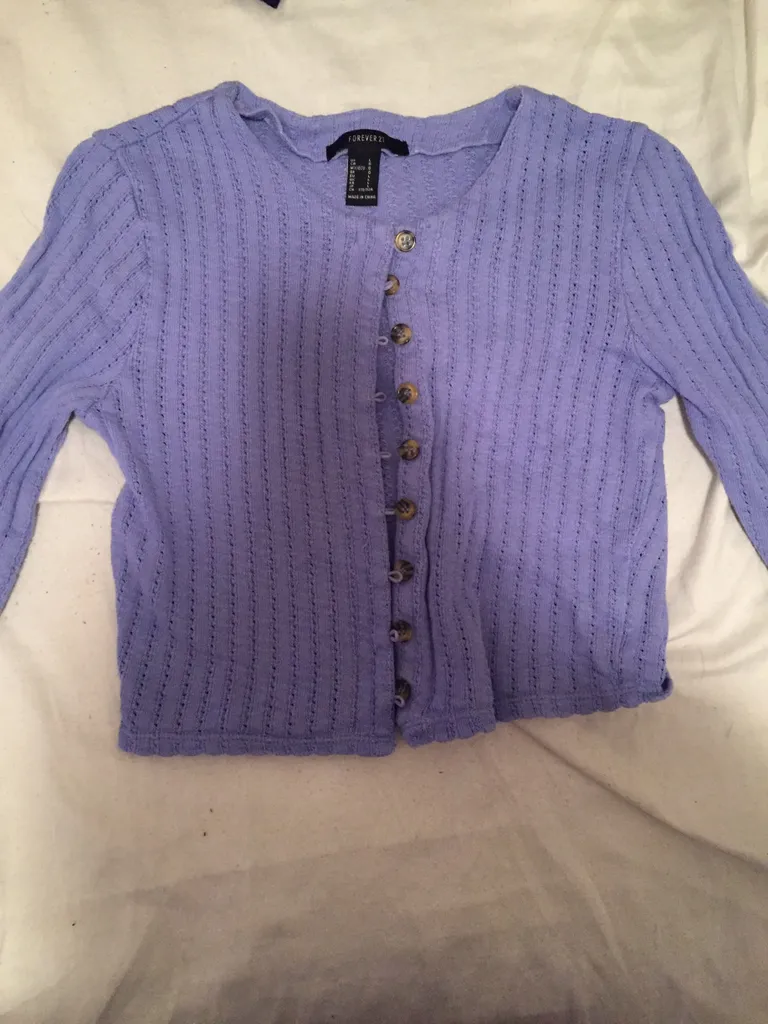 Lavender short cardigan photo 1