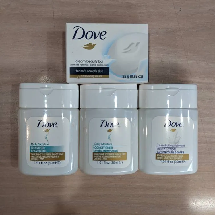 mini Dove toiletries photo 1