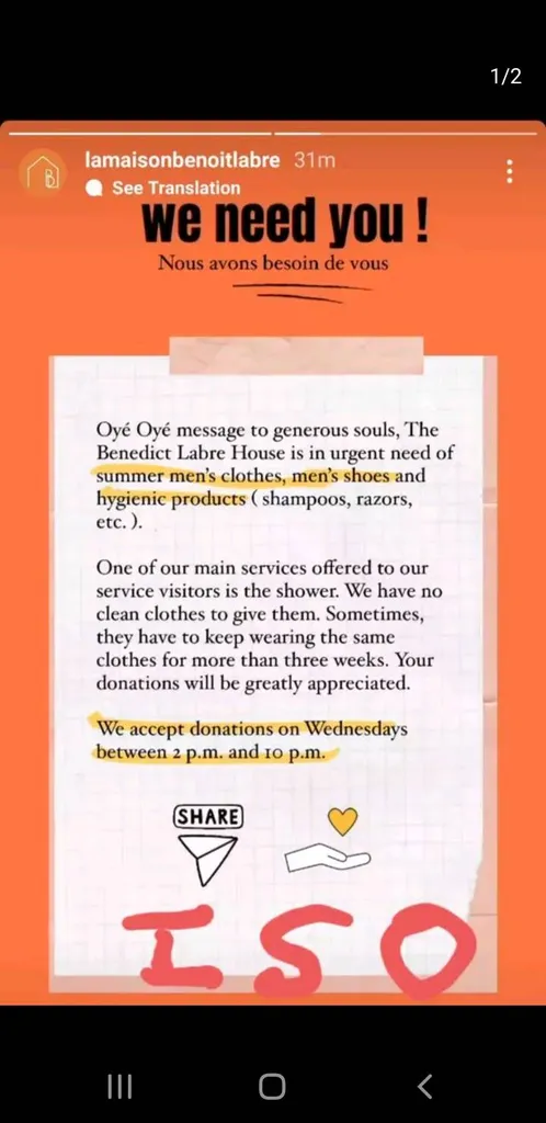 ISO donations shelter 🩲🧦⛺ photo 1