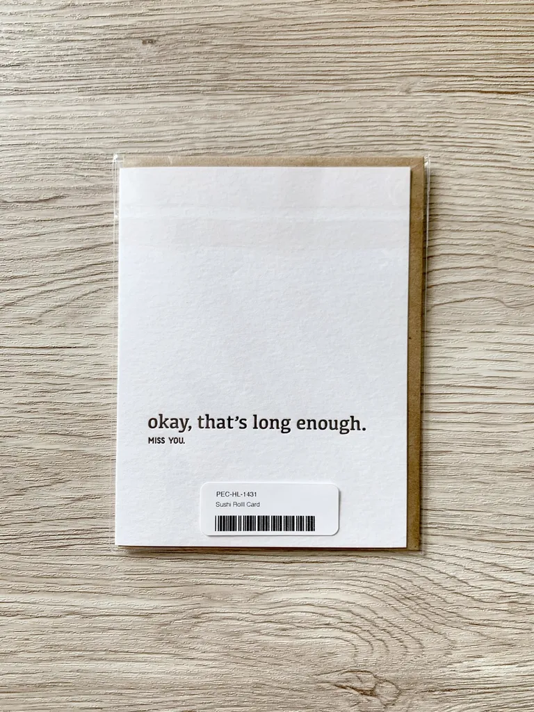 Minimalist Miss You Card photo 1