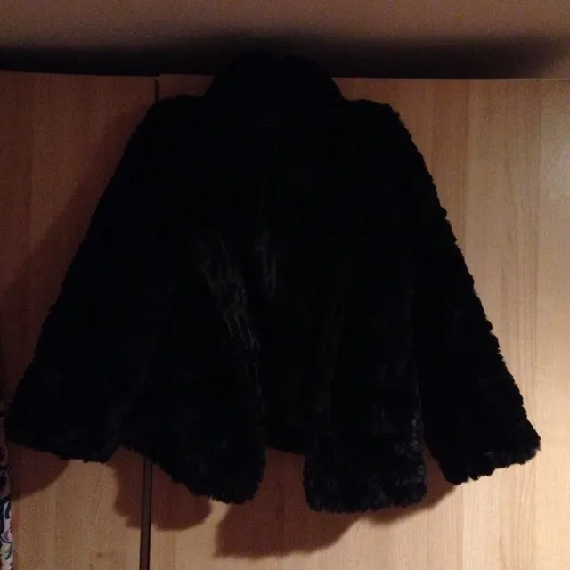 Faux Fur Jacket Size 6 photo 1