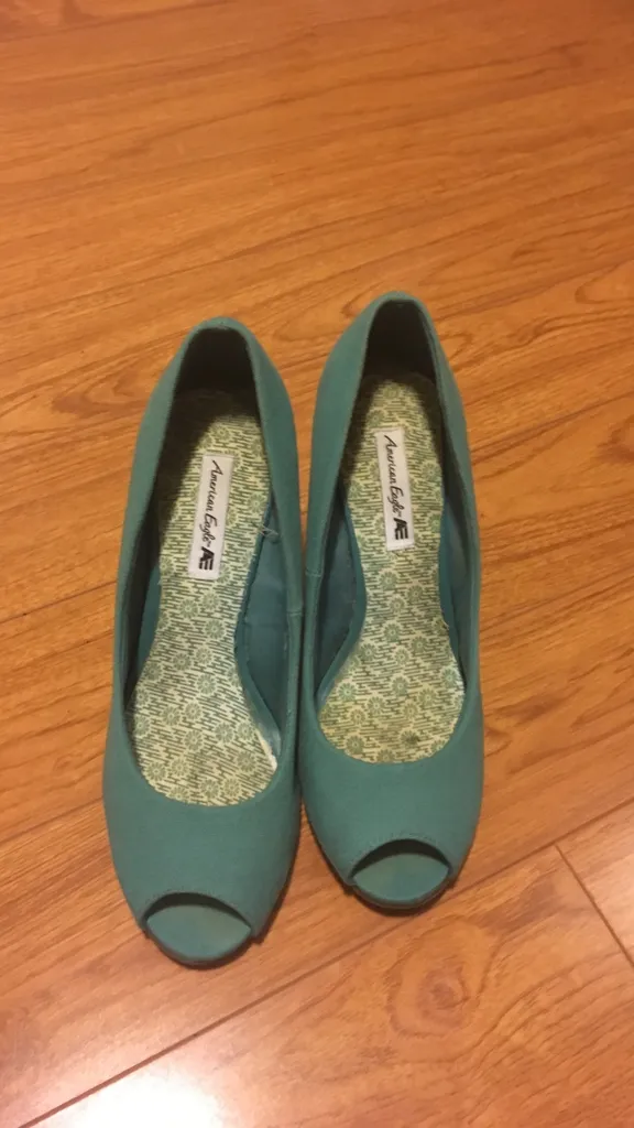 Turquoise Peekaboo American Eagle Wedges photo 1