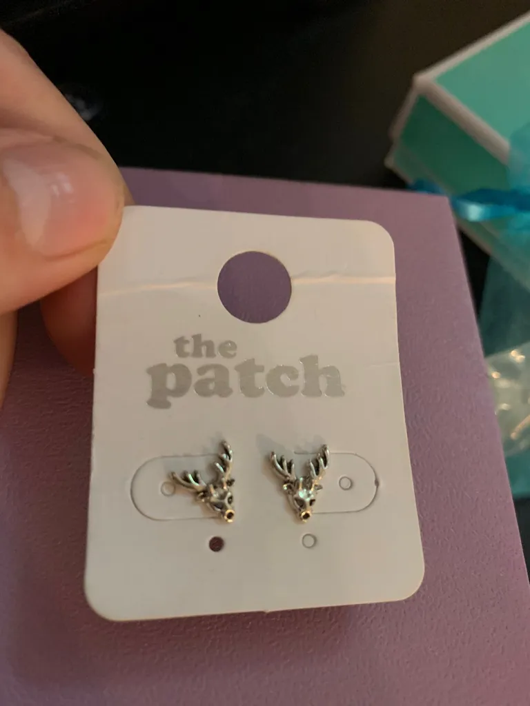 Silver Deer Earrings photo 1