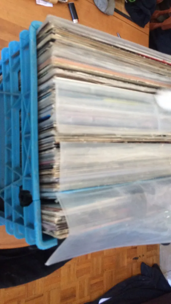 Box Of Records Or Vinyls Assorted Genres photo 1