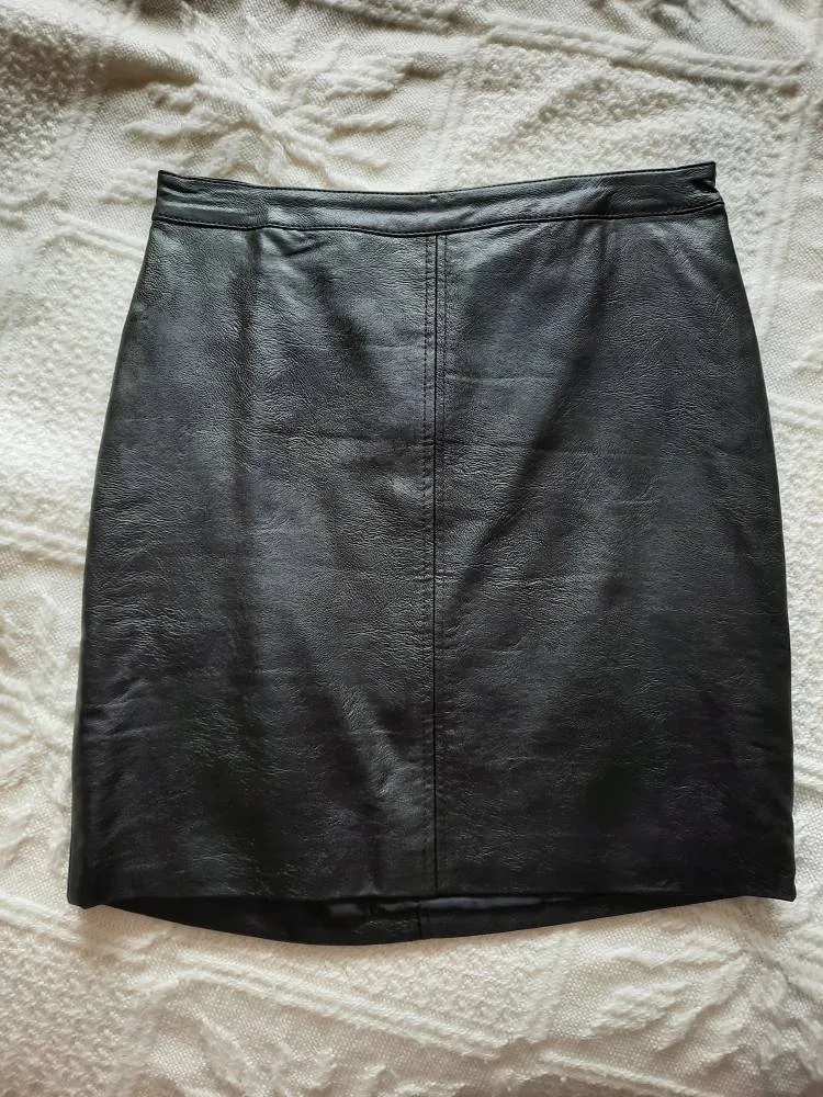 Faux Leather Pencil Shirt photo 1