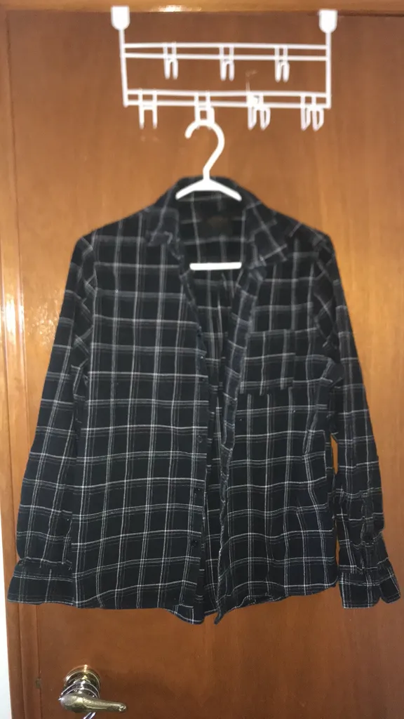 Black Plaid Top photo 1