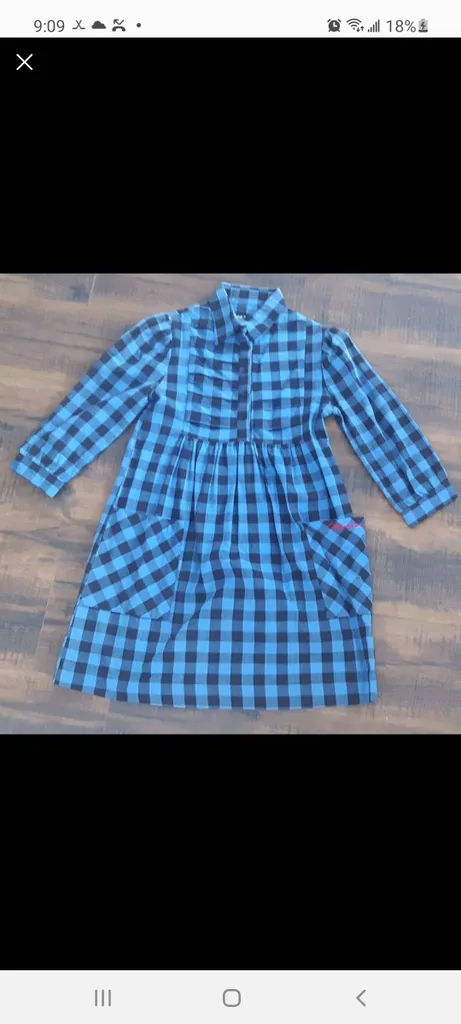 Black And Blue Plaid Dress FINN Brand photo 1