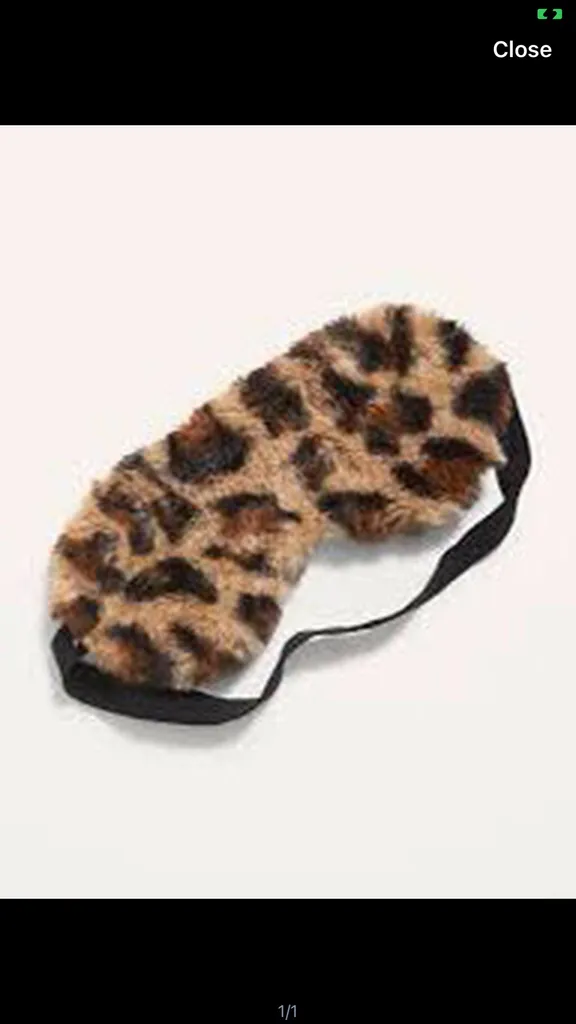 BNWT Old Navy Cheetah Sleep Mask photo 1
