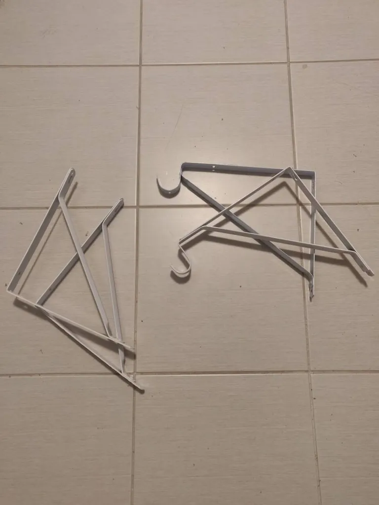 White Shelf Brackets photo 1