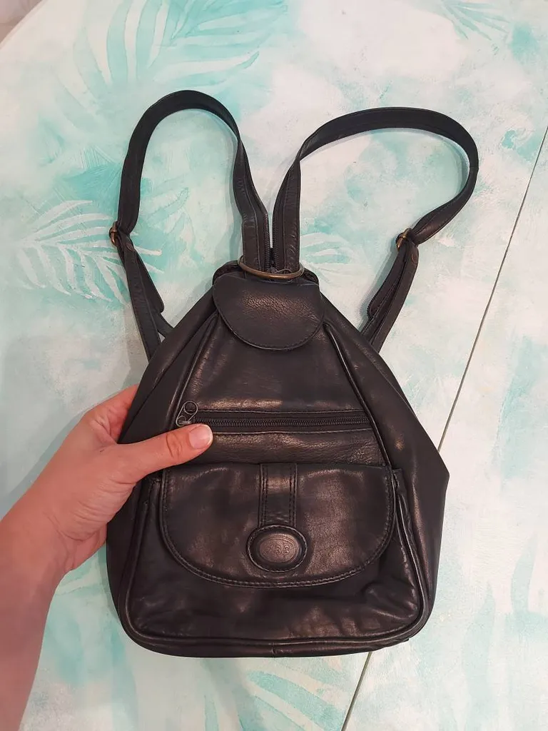 Small Leather Backpack photo 1