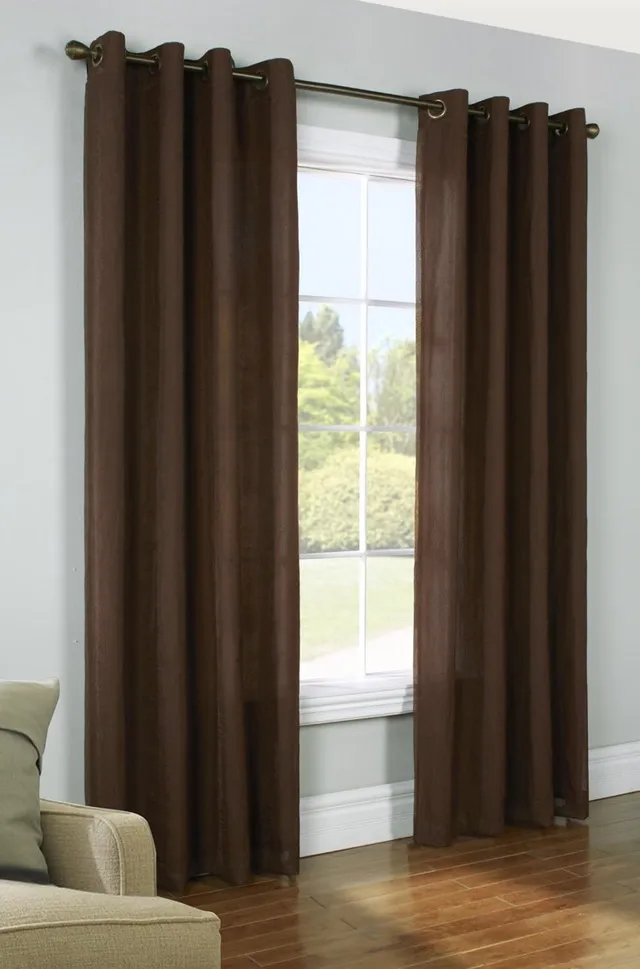 Chocolate Brown Black Out Curtains photo 1