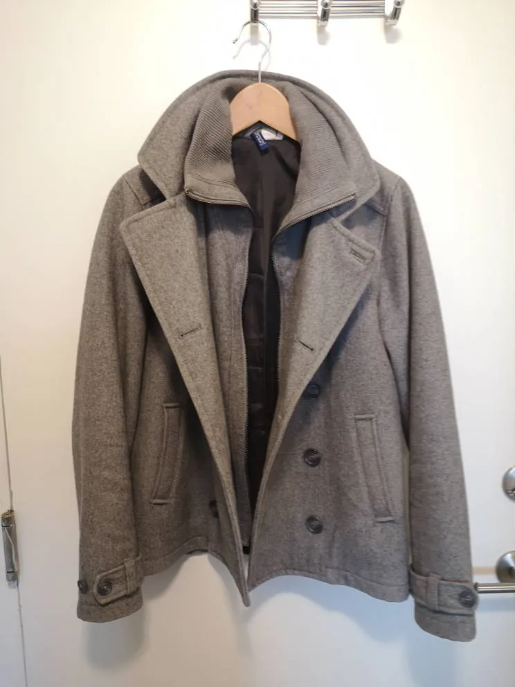 Men Pea Coat Jacket photo 1