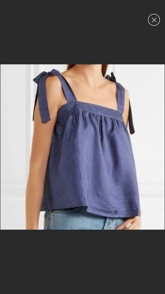 J.Crew Silk Cami With Shoulder Ties BNWT photo 1