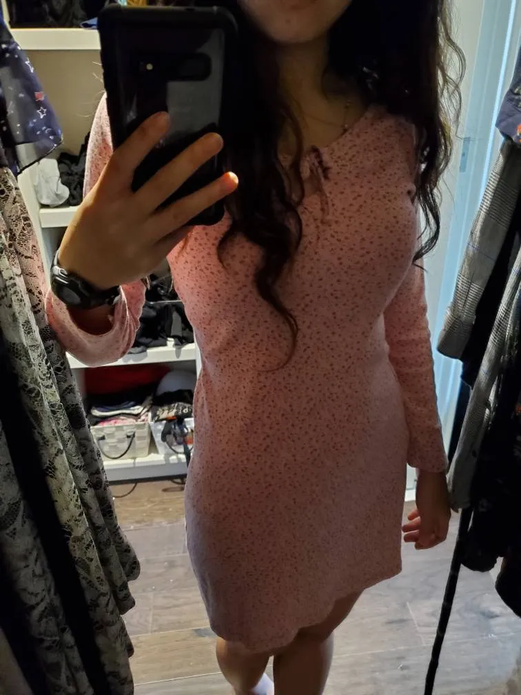 Pink Floral Dress photo 1