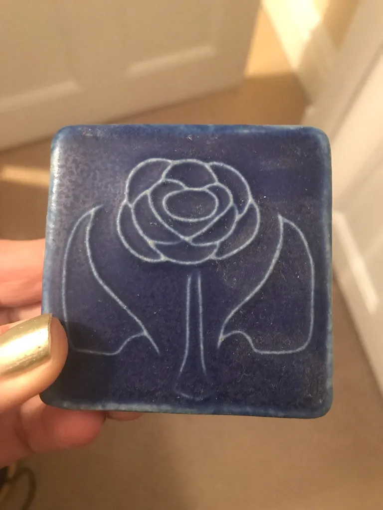*SS* Pewabic Pottery Tile photo 1