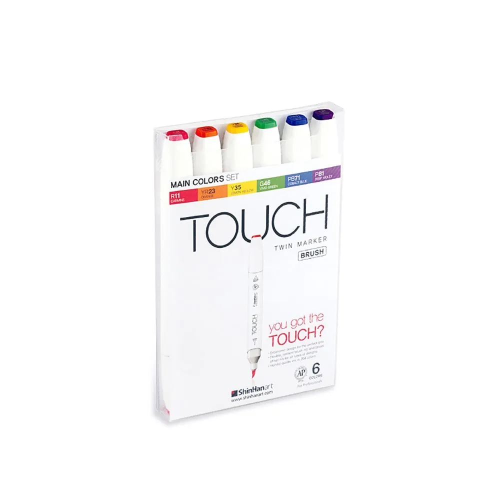 Brand New Touch Twin Main Colors Marker Set photo 1