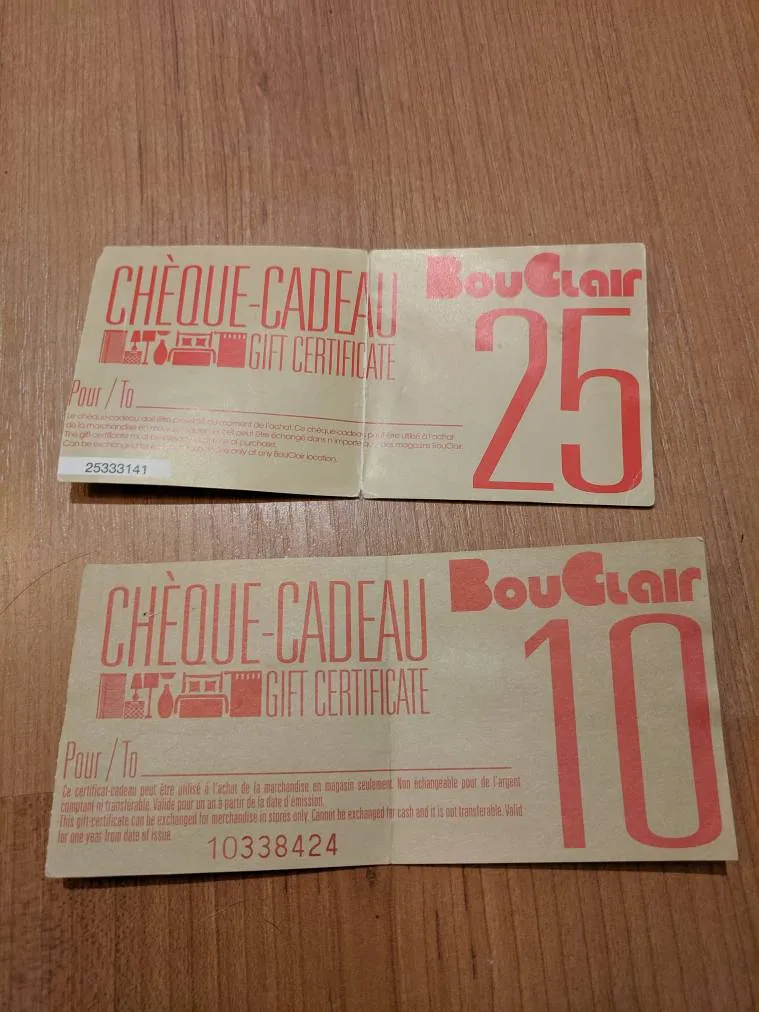 $35 Gift Certificates for Bouclair photo 1