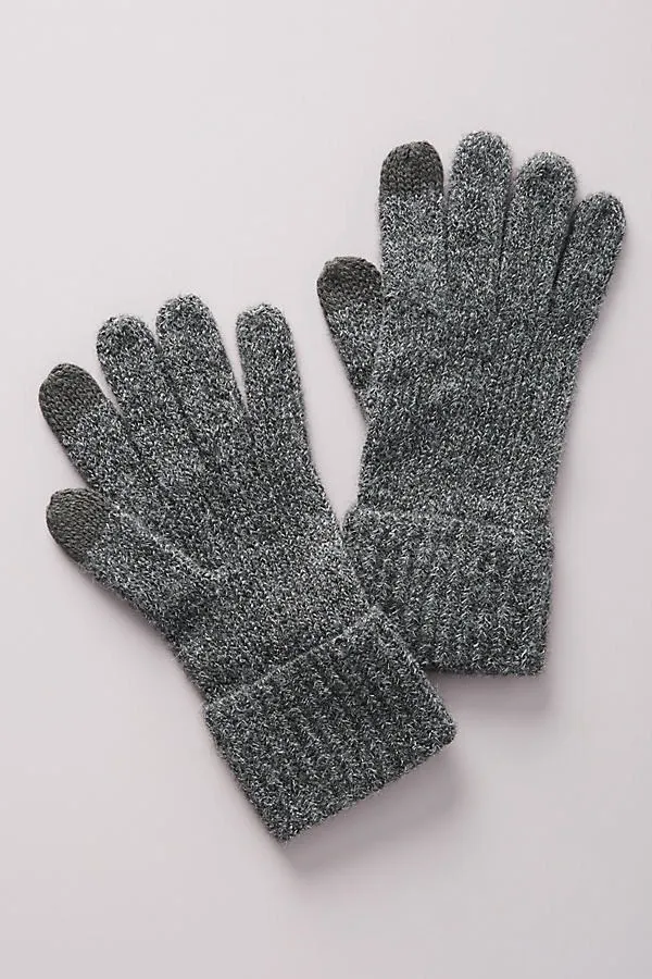 Anthropologie silver Grey Mittens photo 1