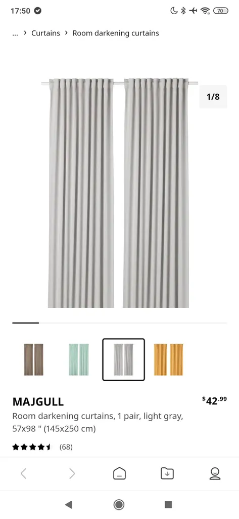 Curtains 2 pairs photo 1