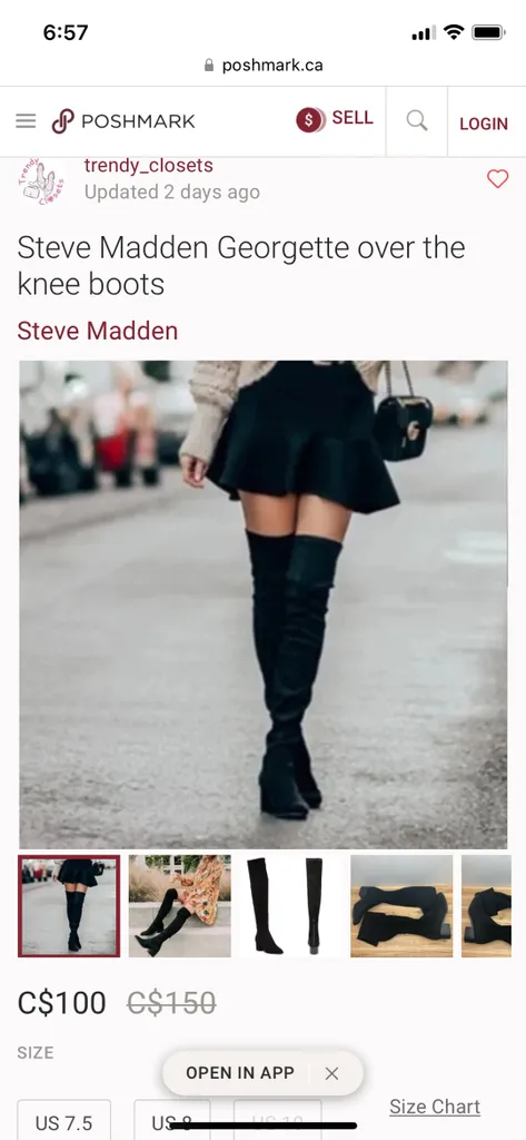 Steve Madden Suede Boots photo 1