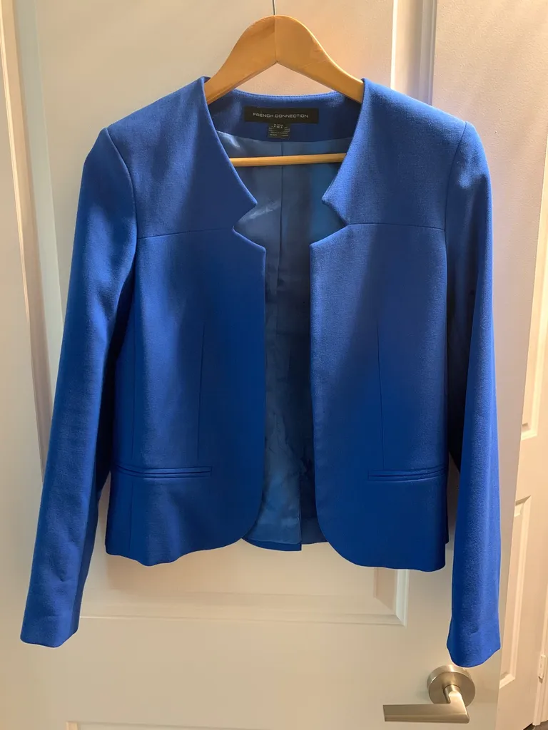 Gorgeous Blue FCUK Blazer - US Size 0 photo 1