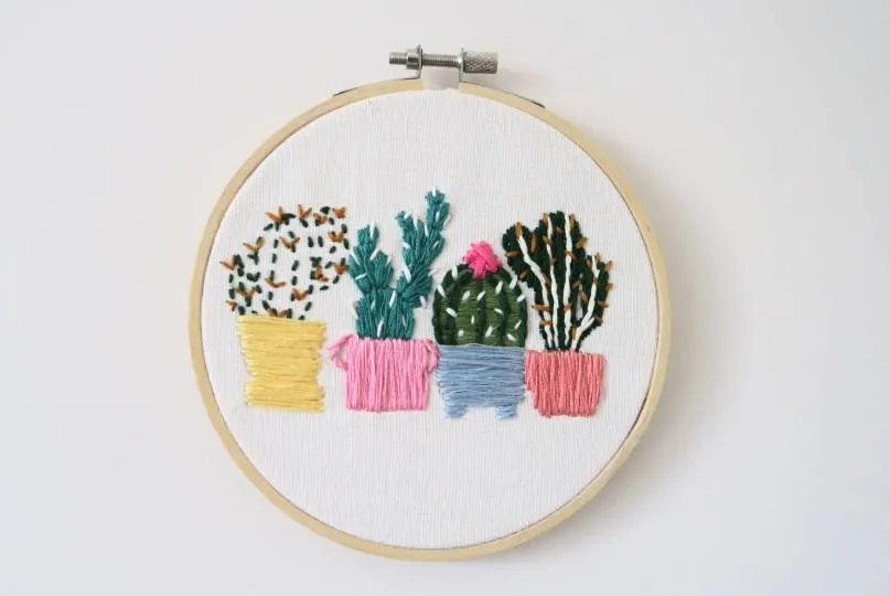 Cacti Embroidery photo 1