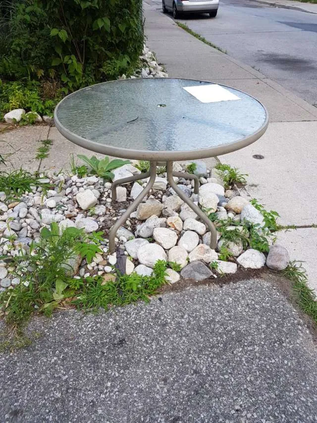 CURB ALERT: Patio Table photo 1