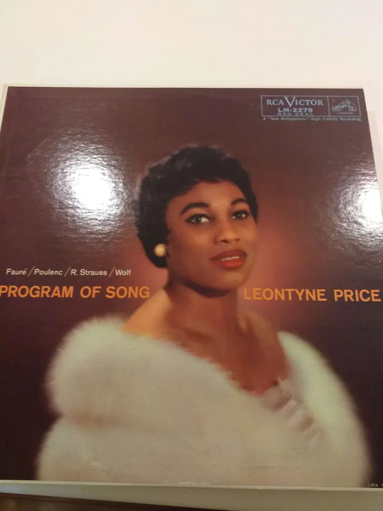 Leontyne Price Program of Song Vinyl LP Record photo 1