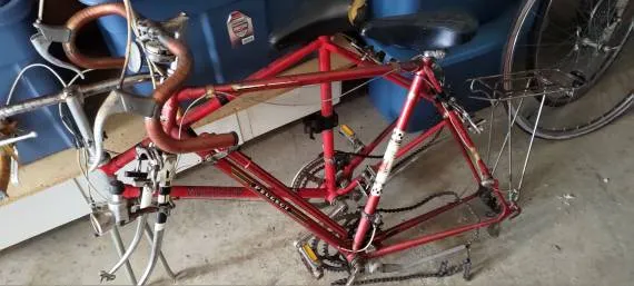 Vintage Peugot Bike Frame photo 1